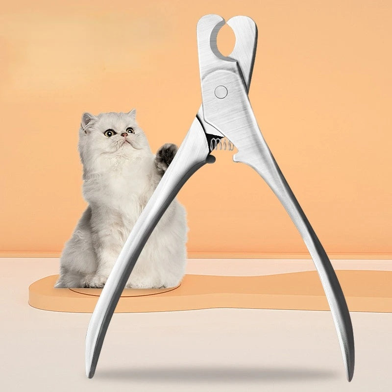 Professional Pet Nail Clipper – Stainless Steel Safety Trimmer for Dogs & Cats