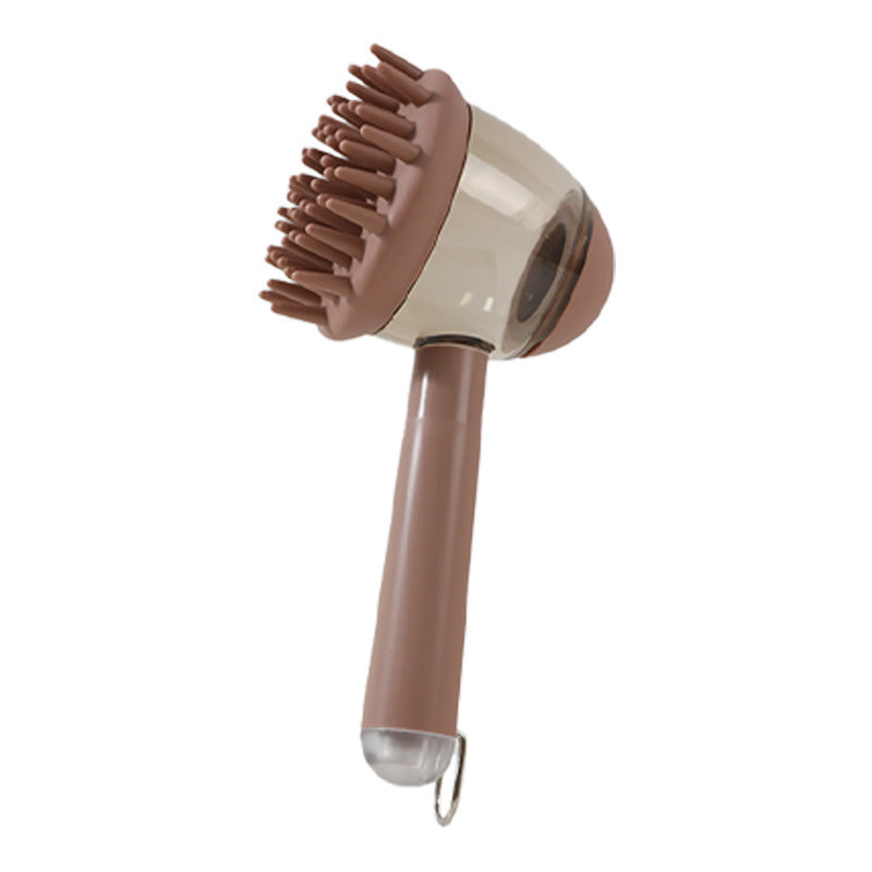 3-in-1 Pet Bath Brush – Massage, Shampoo Dispenser & Depilation Comb for Dogs & Cats