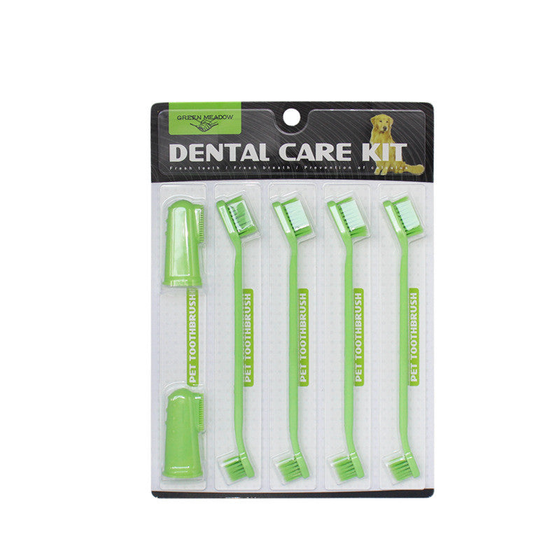 Pet Dental Care Toothbrush – Double-Ended for Cats & Dogs