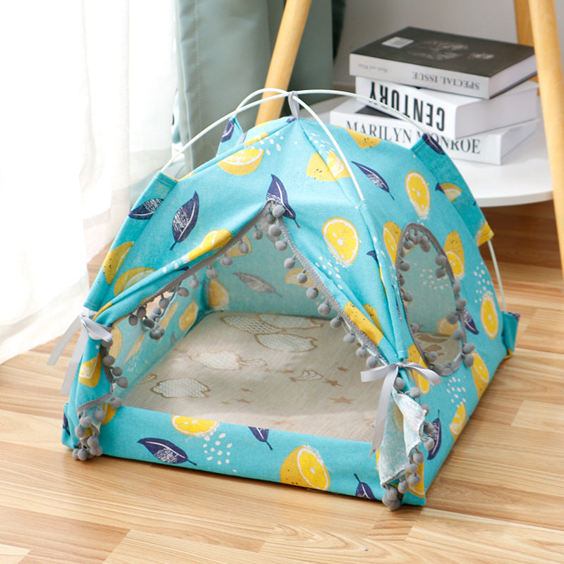 Soft Pet Bed Tent – Indoor Cat and Dog Sleeping House