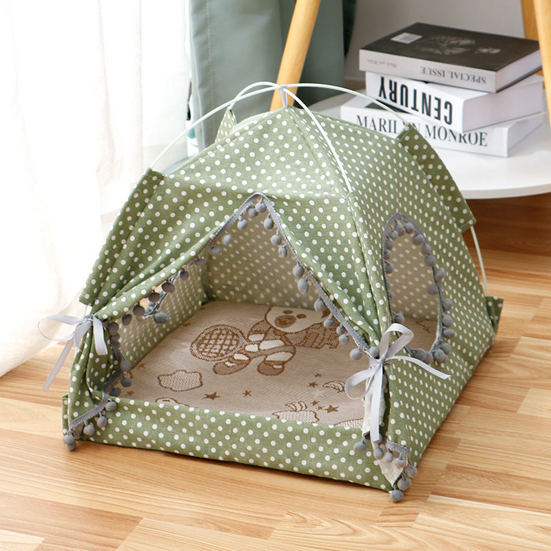 Soft Pet Bed Tent – Indoor Cat and Dog Sleeping House