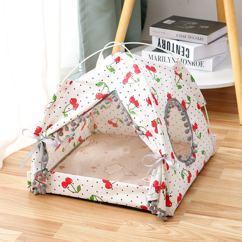 Soft Pet Bed Tent – Indoor Cat and Dog Sleeping House