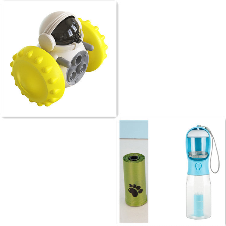 Interactive Slow Feeder Balance Car Toy for Cats & Dogs – Fun, Smart Pet Feeding Solution