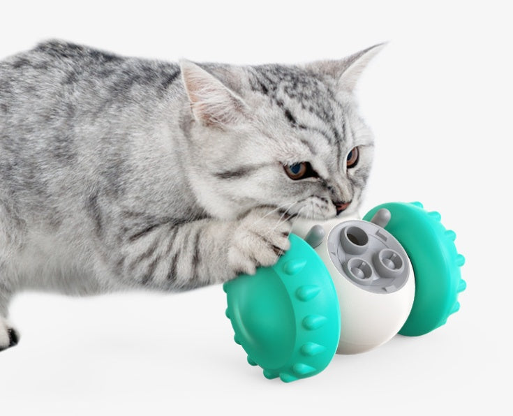Interactive Slow Feeder Balance Car Toy for Cats & Dogs – Fun, Smart Pet Feeding Solution