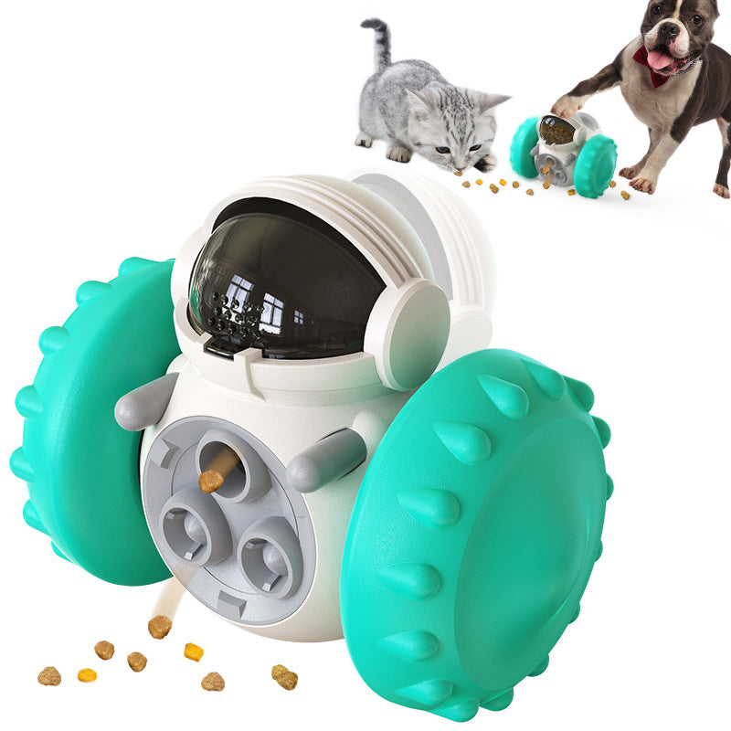 Interactive Slow Feeder Balance Car Toy for Cats & Dogs – Fun, Smart Pet Feeding Solution