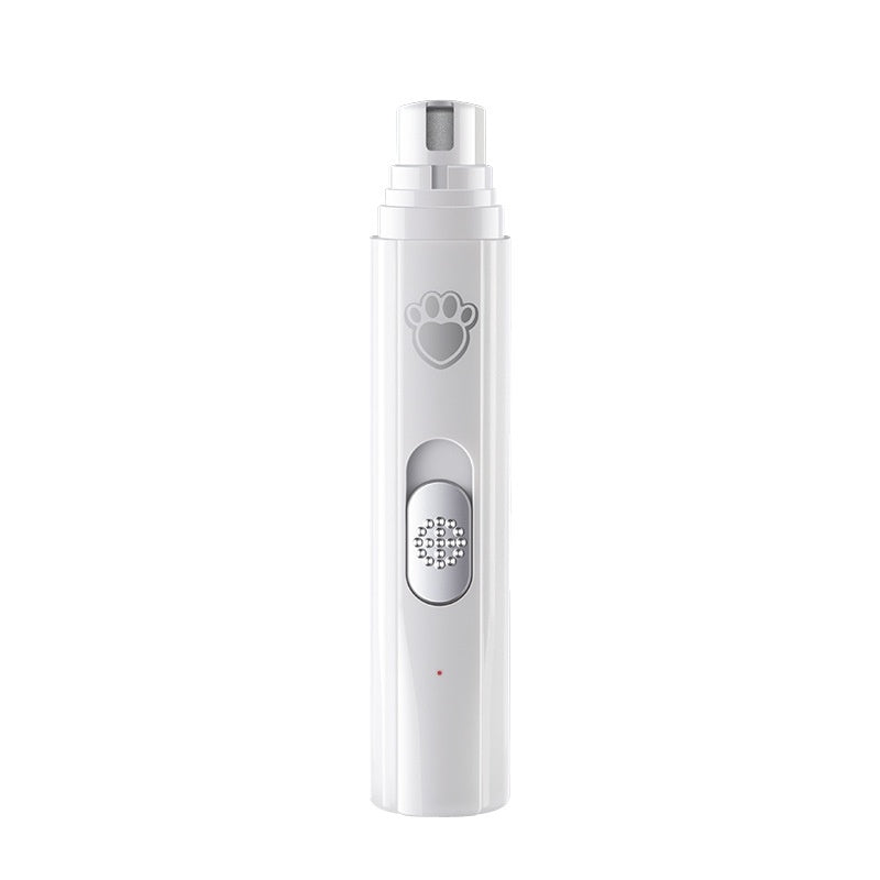 Pet Electric Nail Grinder with LED Light – Rechargeable, Low Noise Nail Trimmer for Dogs & Cats