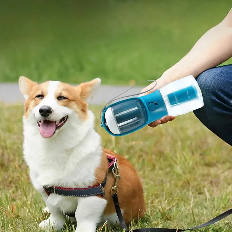 Hydrate & Feed Anywhere – Portable 3-in-1 Pet Cup