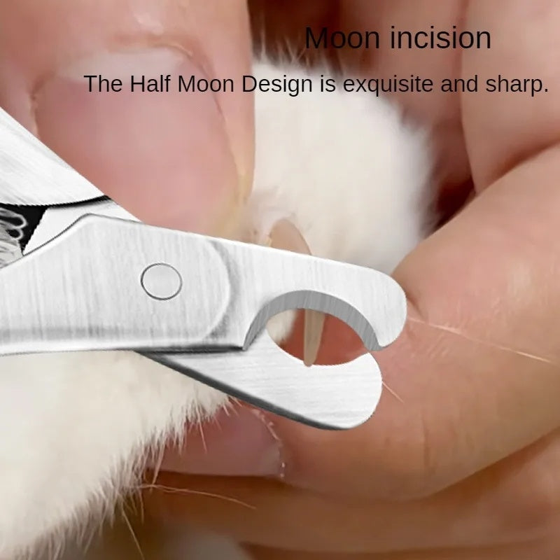 Professional Pet Nail Clipper – Stainless Steel Safety Trimmer for Dogs & Cats