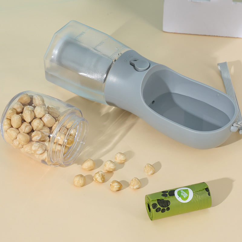 Hydrate & Feed Anywhere – Portable 3-in-1 Pet Cup