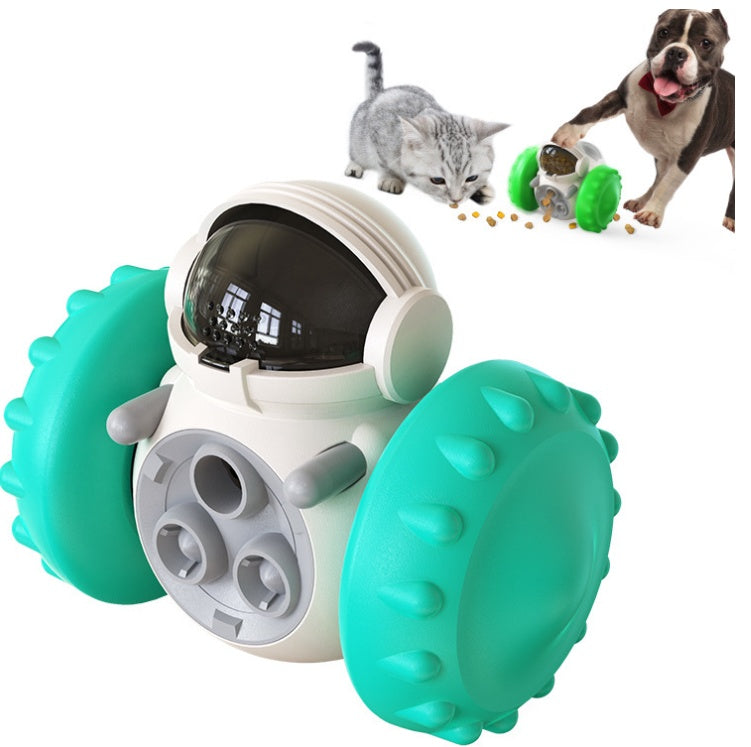 Interactive Slow Feeder Balance Car Toy for Cats & Dogs – Fun, Smart Pet Feeding Solution