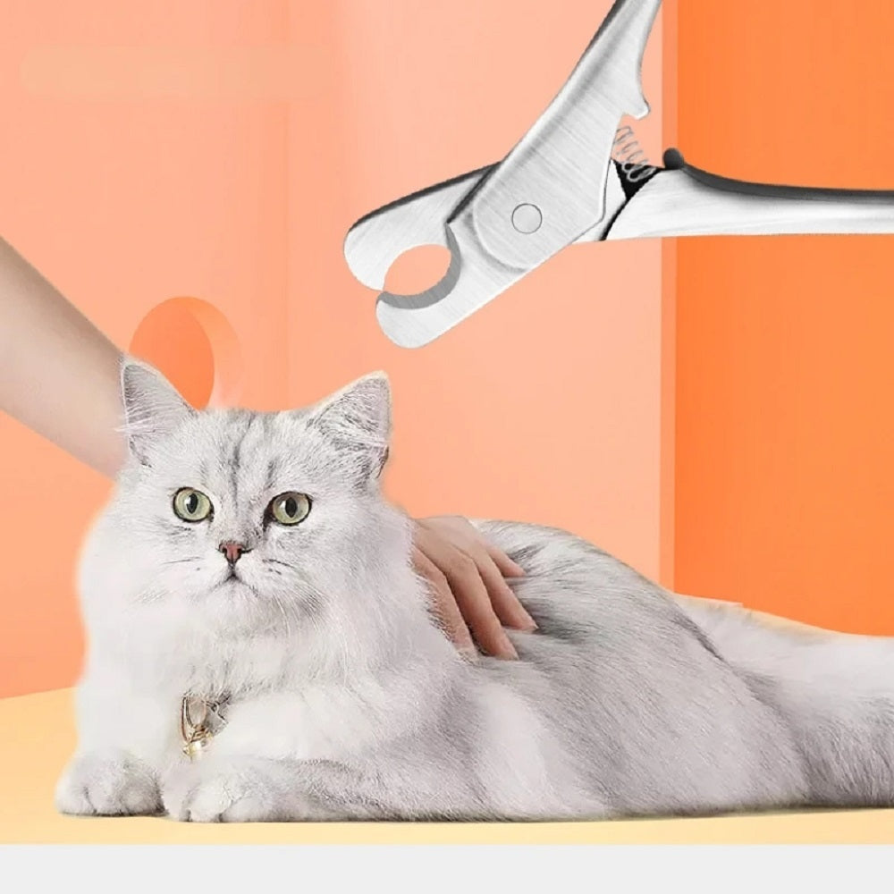 Professional Pet Nail Clipper – Stainless Steel Safety Trimmer for Dogs & Cats