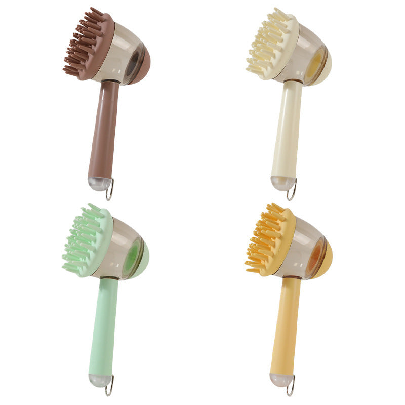 3-in-1 Pet Bath Brush – Massage, Shampoo Dispenser & Depilation Comb for Dogs & Cats