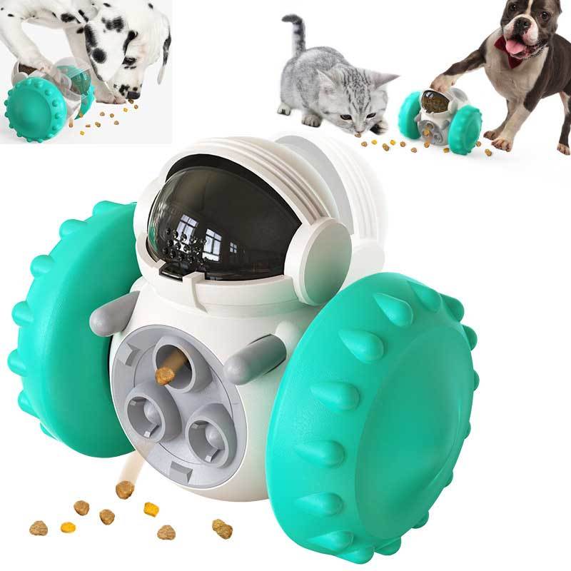 Interactive Slow Feeder Balance Car Toy for Cats & Dogs – Fun, Smart Pet Feeding Solution