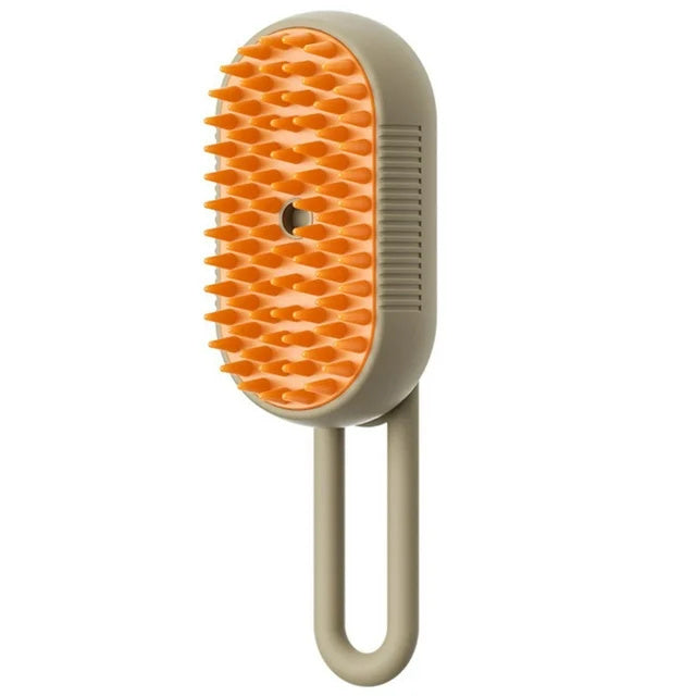 3-in-1 Pet Steam Brush for Happy Cats & Dogs: Steam, Massage & Hair Removal